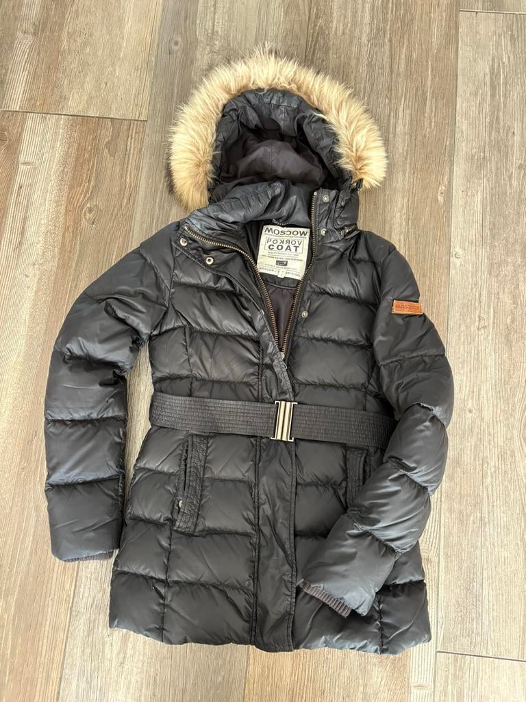 Dames moscow winterjas!, Kleding | Dames, Jassen | Winter, Ophalen of Verzenden, Zo goed als nieuw, Zwart
