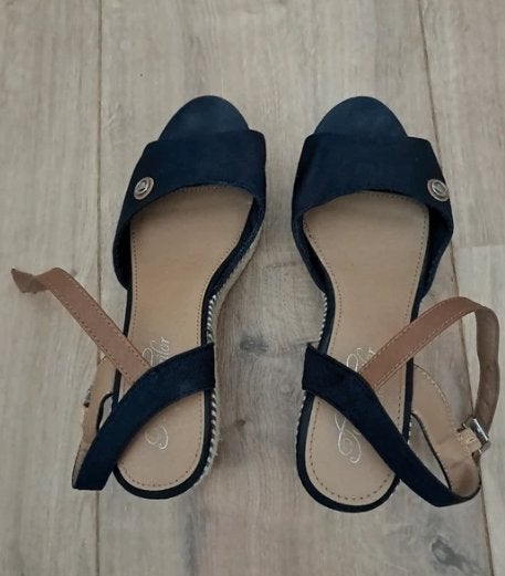 Sandalen Tom Tailor, Blauw, Gedragen, Sandalen of Muiltjes, Tom Tailor