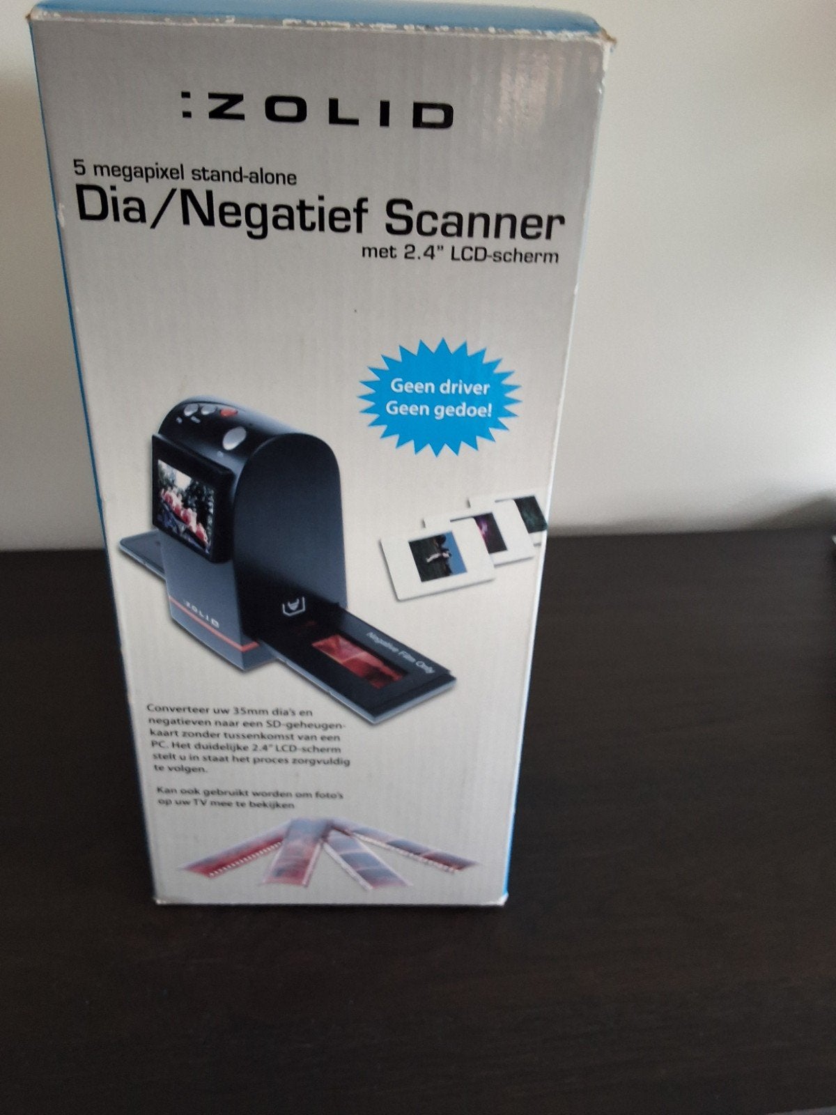 Zolid Dia/Negatief Scanner 5 megapixel met 2.4" LCD-scherm, Computers en Software, Diascanner, Nieuw, Zolid, Ophalen of Verzenden