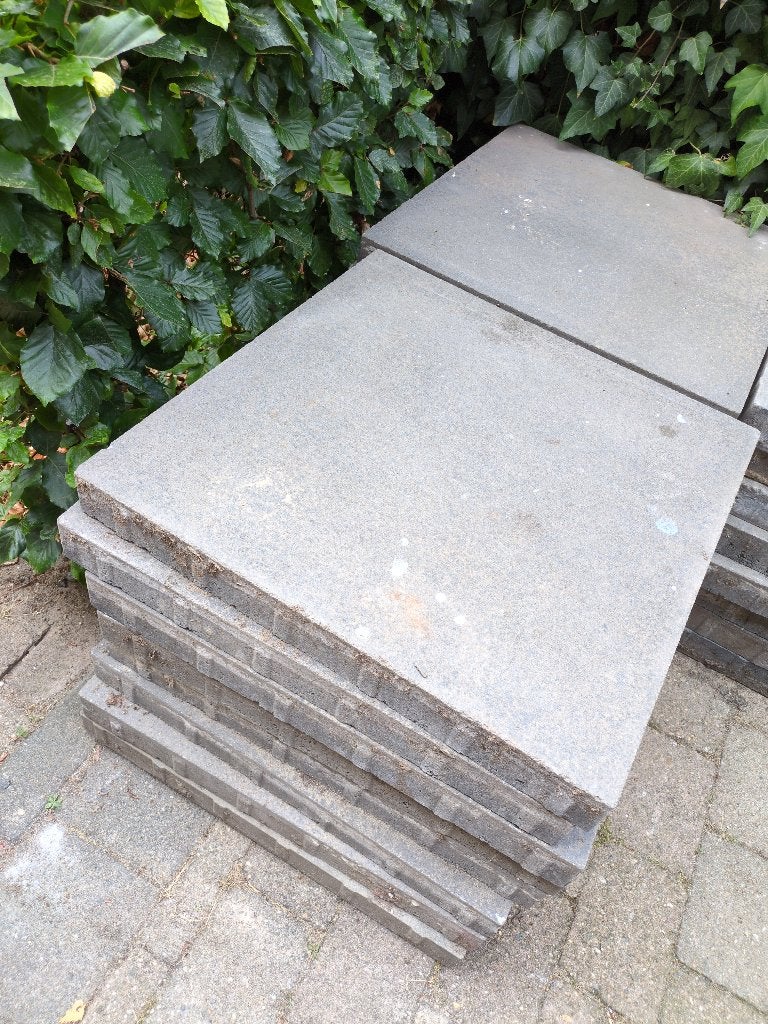 Betontegels 60x60, Ophalen, Gebruikt, 5 tot 10 m², Beton