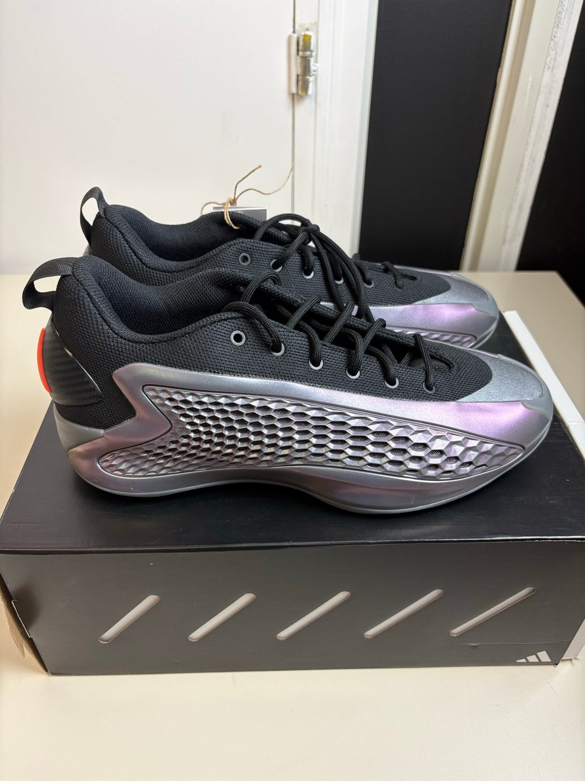 Adidas Anthony Edwards 1 Low Iron Shardens Iron 45 1/3, Kleding | Heren, -, Zwart, -, Nieuw