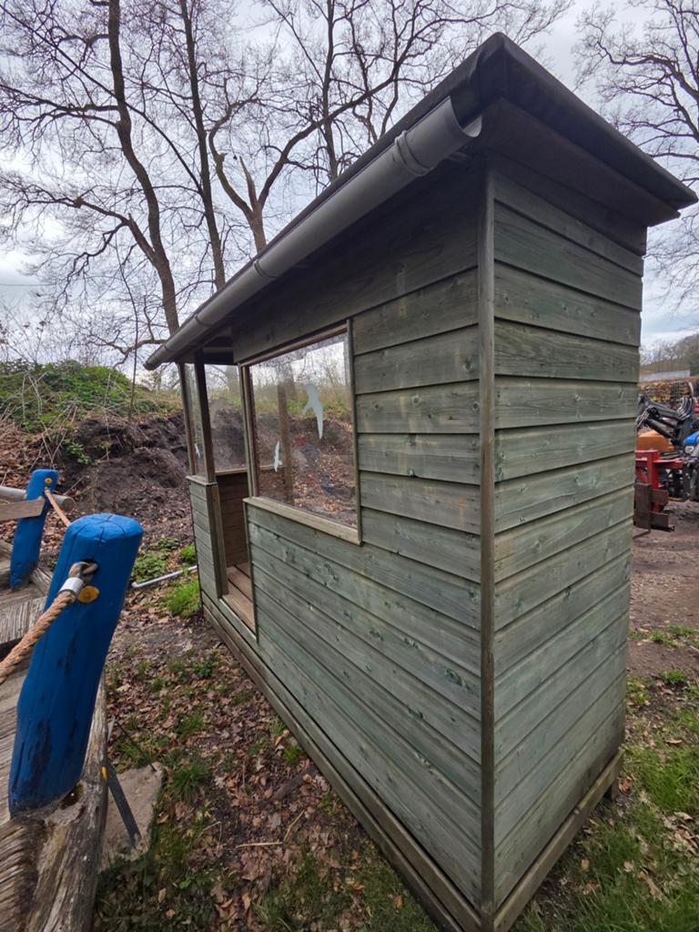 Houten Tuinhuisje/Schuur - 3m breed, 1m diep, 2.4m hoog, Ophalen of Verzenden, Gebruikt