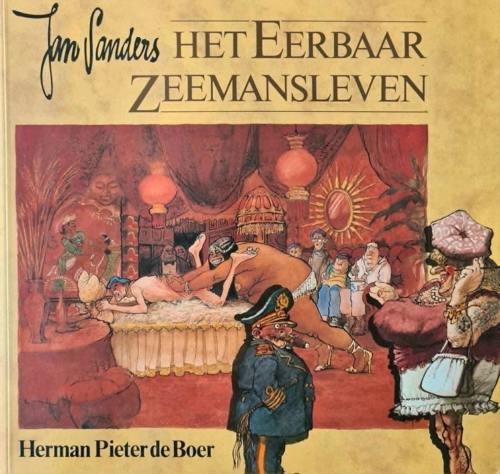 Jan Sanders - Het eerbaar zeemansleven, Boeken, Humor, Zo goed als nieuw, Cartoons, Ophalen of Verzenden