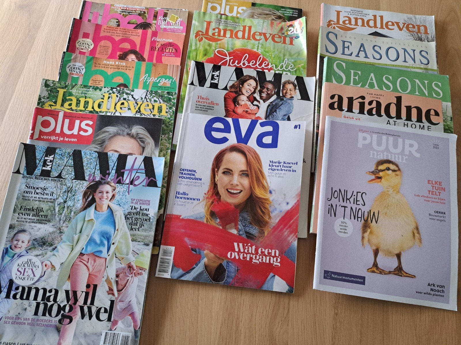 tijdschriften: Landleven, Seasons, Eva, Mama, Puur, Boeken, Ophalen of Verzenden, Gelezen, Overige typen