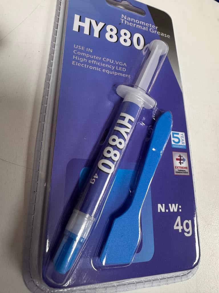 4g Koelpasta HY880 voor CPU / GPU - Nanometer Thermal Grease, Ophalen of Verzenden, Zo goed als nieuw