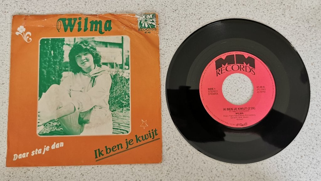 Single Wilma - Ik ben je kwijt, Ophalen of Verzenden, Gebruikt, Overige formaten, Levenslied of Smartlap