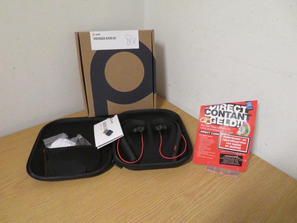 Poly Voyager 6200 UC - Bluetooth-headset met nekbeugel, Computers en Software, Ophalen, Zo goed als nieuw, Draadloos, Poly