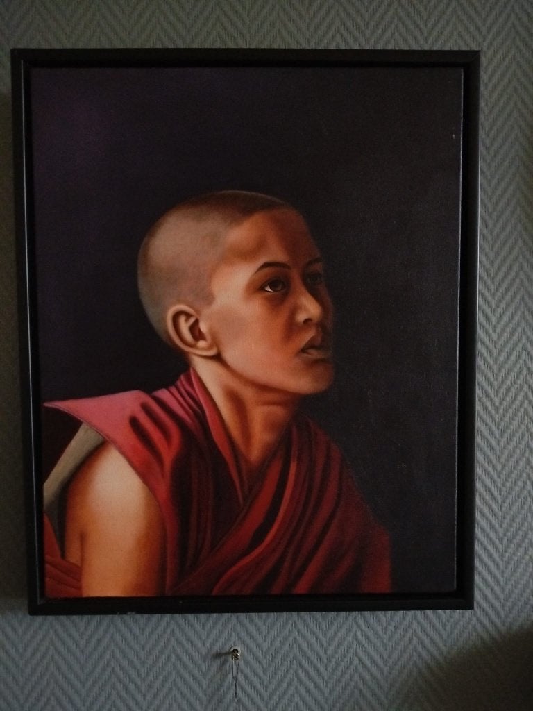 Portret van monnik, Ophalen