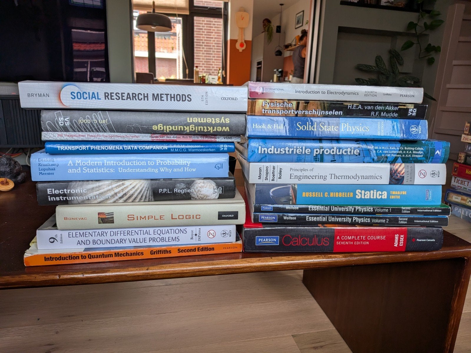 studie boeken technische natuurkunde tu Delft, Ophalen, Beta, Zo goed als nieuw, WO