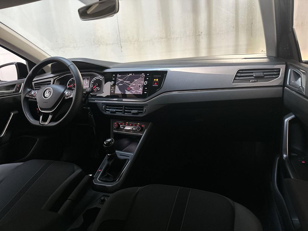 Volkswagen Polo 1.0 TSI Highline Climate Control Navigatie P, Auto's, Voorwielaandrijving, Stof, Met garantie (alle), Zwart