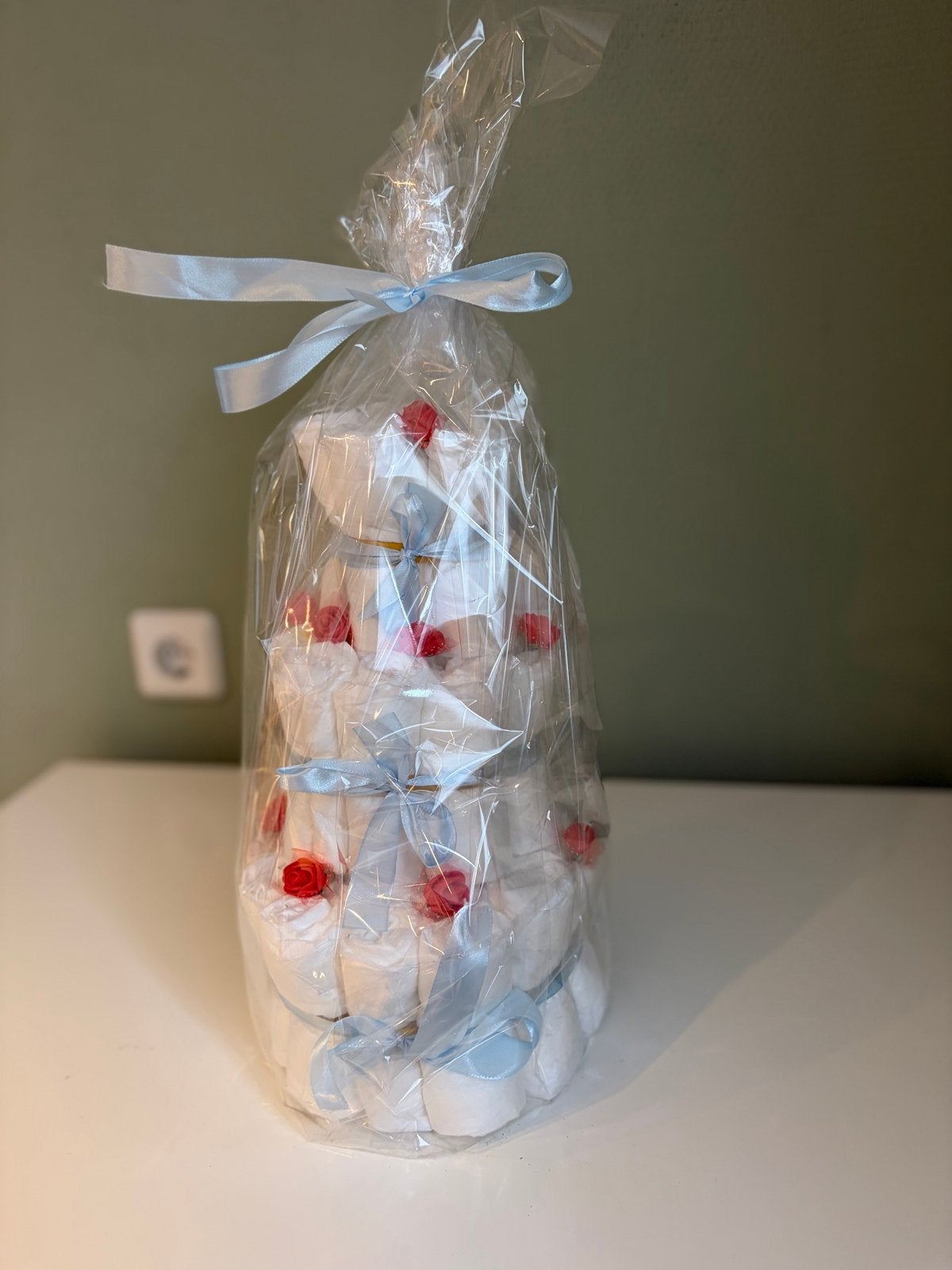 Luiertaart met 36 luiers maat 2 - Kraamcadeau, Ophalen of Verzenden, Nieuw, Kraamcadeau