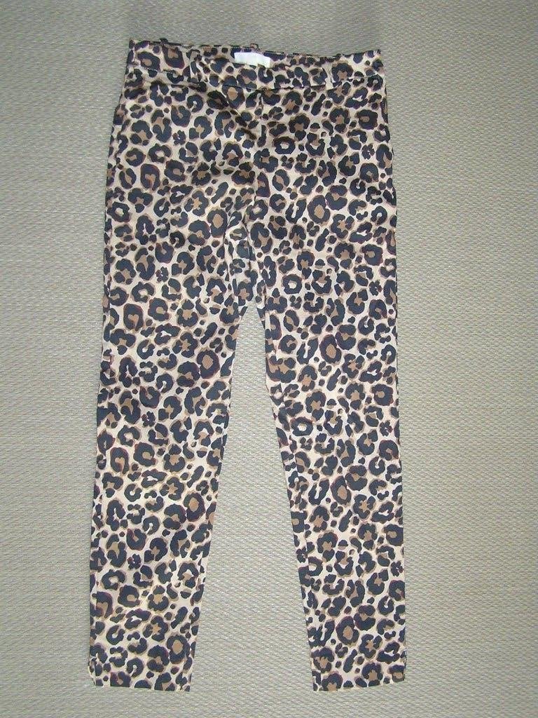 Mooie 3/4 panterprint broek maat 38., Maat 38/40 (M), H&M, Bruin, Nieuw