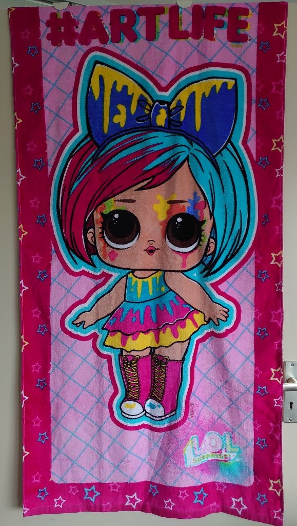 handdoek LOL Surprise #artlife 140 x 70 cm Nieuw, Verzenden, Nieuw, Meerkleurig, Handdoek