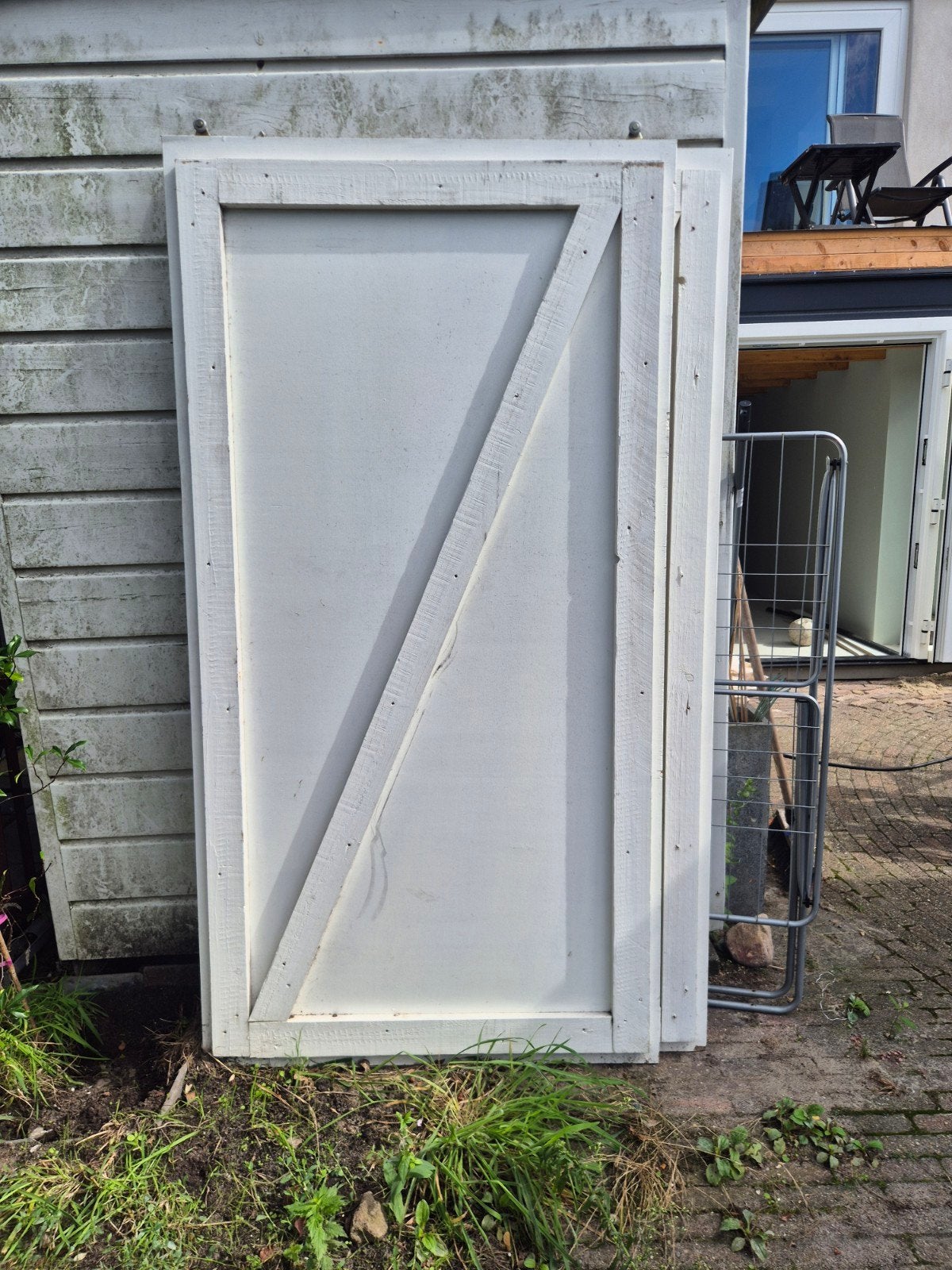 3 schuif deuren, Deurkozijn, 150 tot 225 cm, Hout, Ophalen