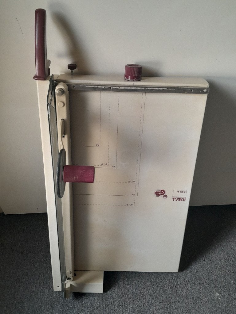 Professionele Grote Ideal 1058 A2 Hefboom Papiersnijder izgs, Ophalen, Gebruikt