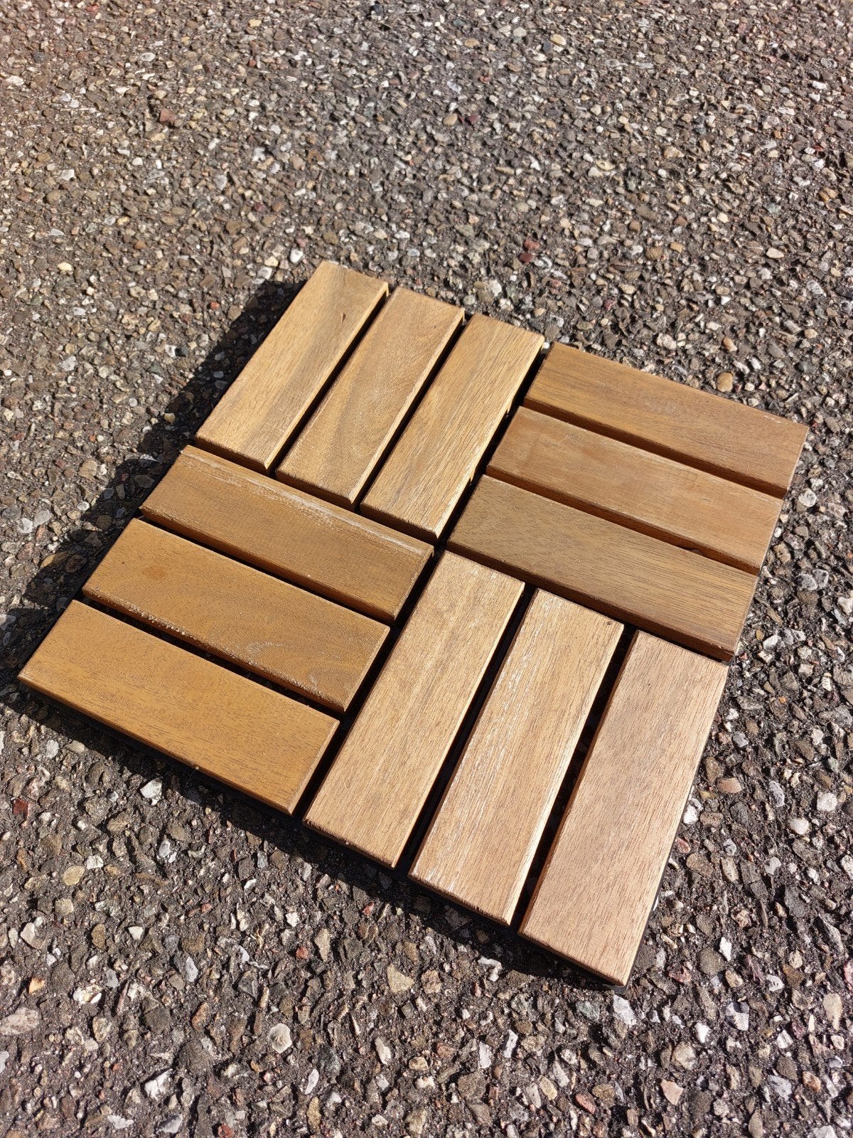 IKEA Runnen terrastegels acaciahout, Ophalen, Zo goed als nieuw, Hout