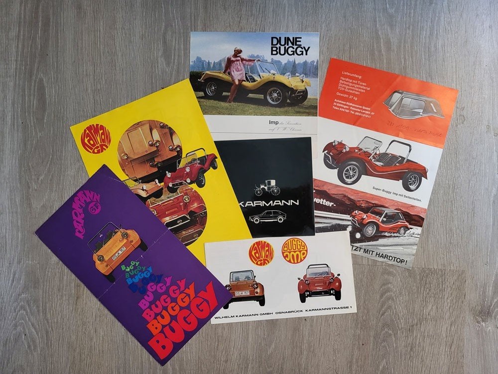 Folders : Karmann & AHS IMP Volkswagen Buggy, Ophalen of Verzenden, Gelezen, Volkswagen