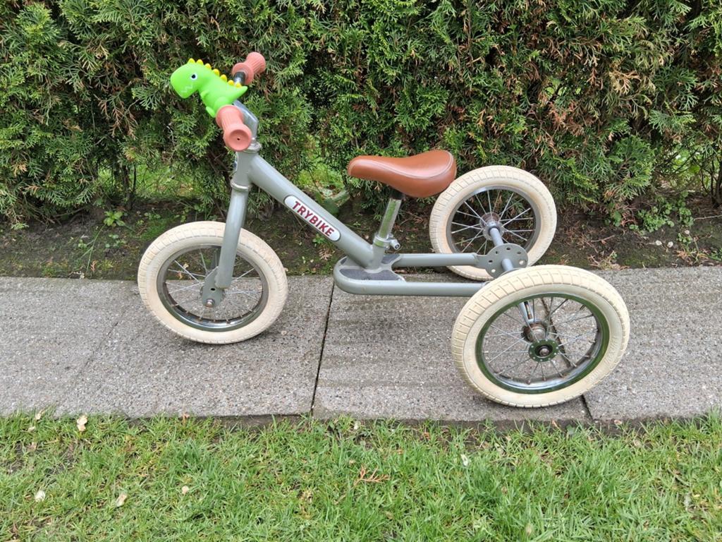 Merk trybike 3 wieler en loopfiets in 1. Hippe fiets!, Ophalen of Verzenden, Zo goed als nieuw, Loopfiets