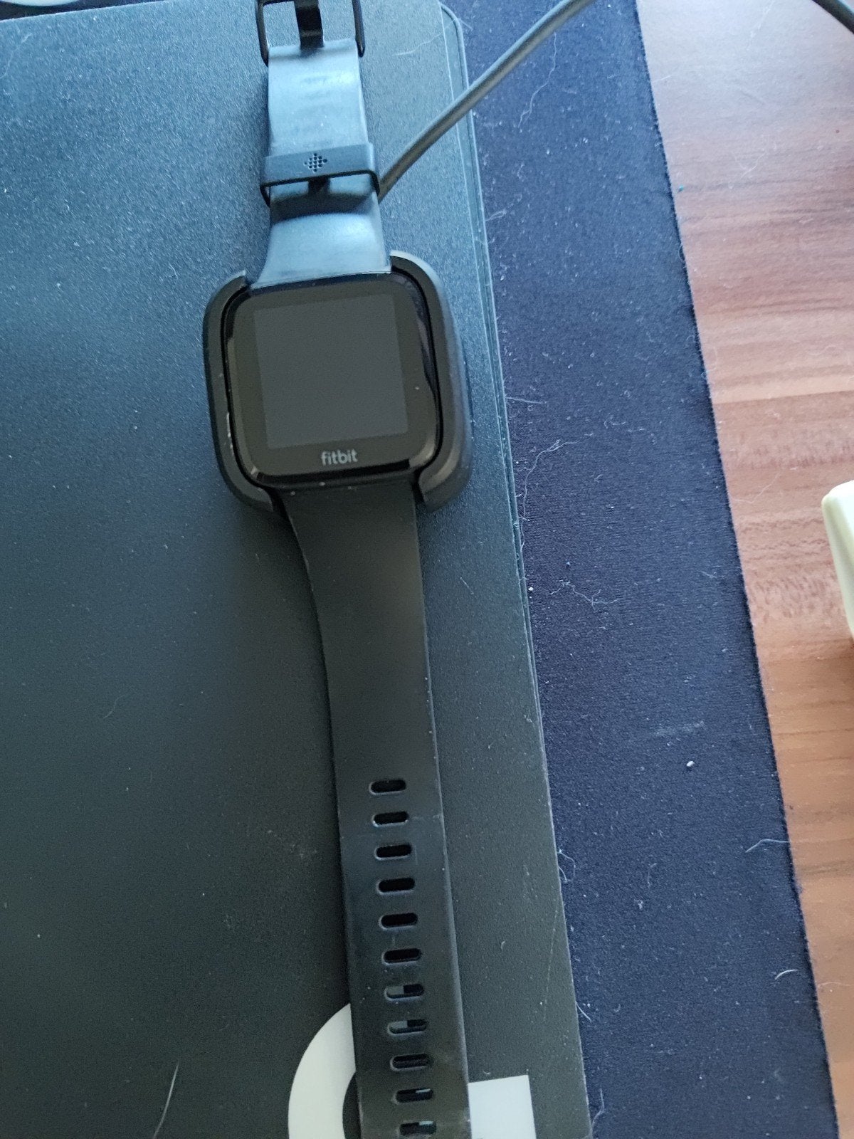 Fitbit Versa Smartwatch - Zwart, Gebruikt, Zwart, Ophalen of Verzenden, Fitbit