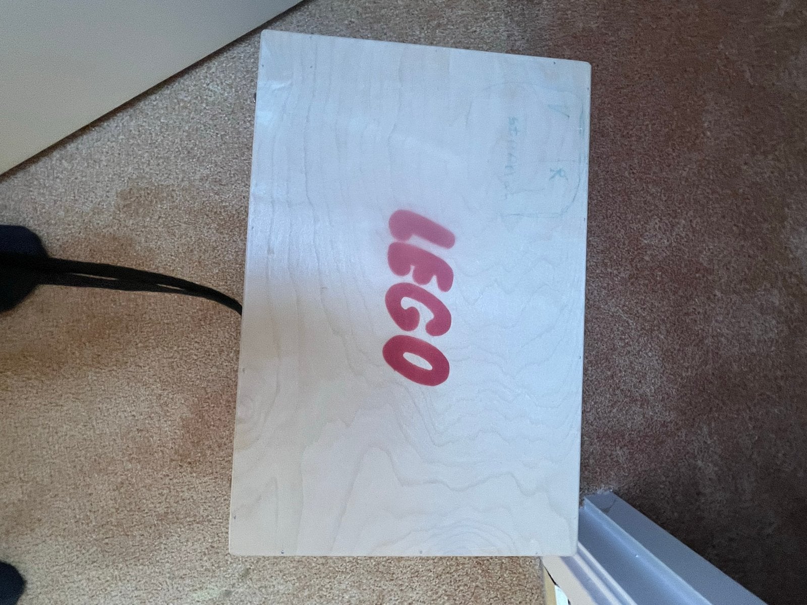 Lego opbergdoos van hout met vakken, Ophalen of Verzenden, Gebruikt, Overige typen, Lego