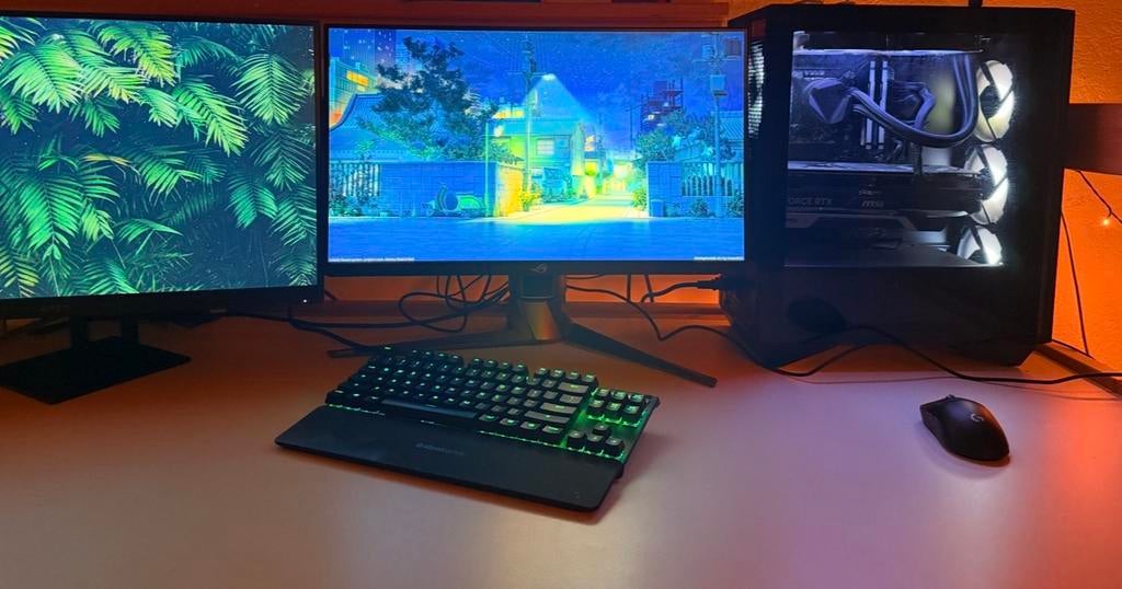 Complete Gaming PC Set RTX 4090 + i9-13900KF + Dual Monitor, Ophalen, 32 GB, Met monitor, Zo goed als nieuw