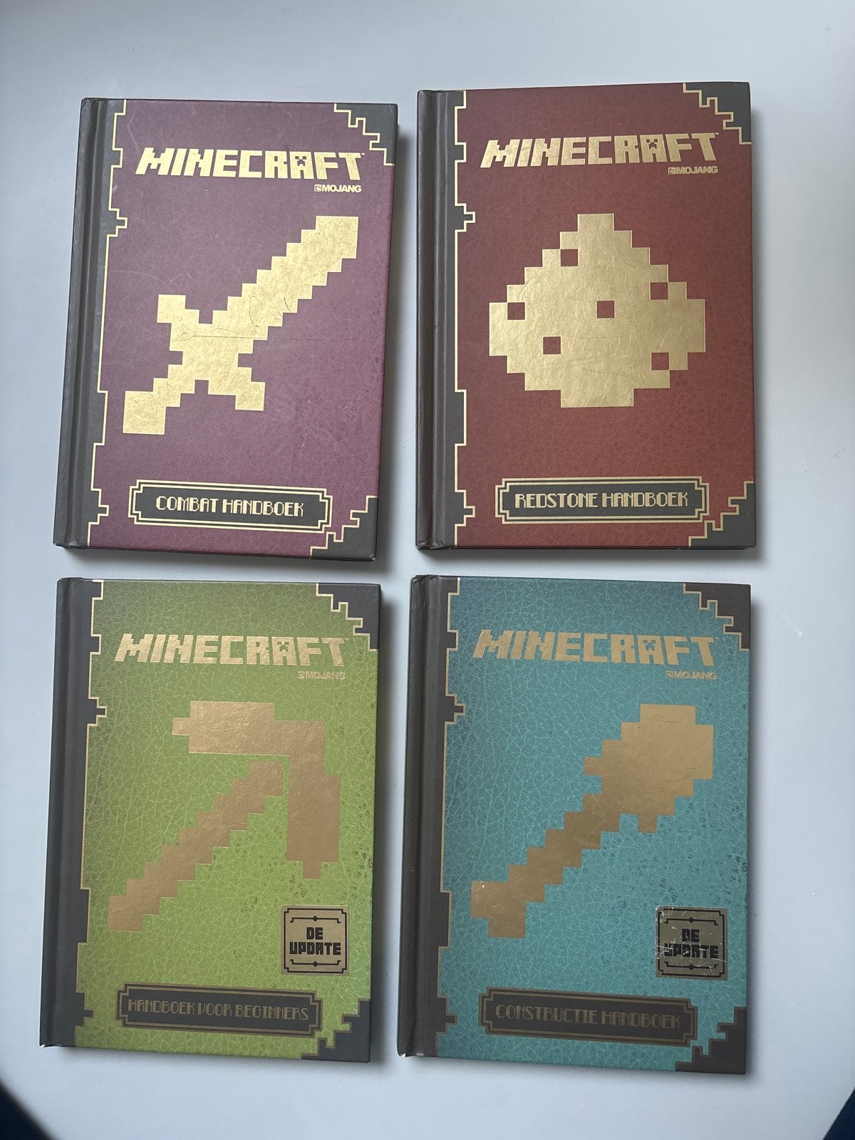 Minecraft Handboeken Set - Combat, Redstone, Beginners, Cons, Ophalen of Verzenden, Zo goed als nieuw, Non-fictie