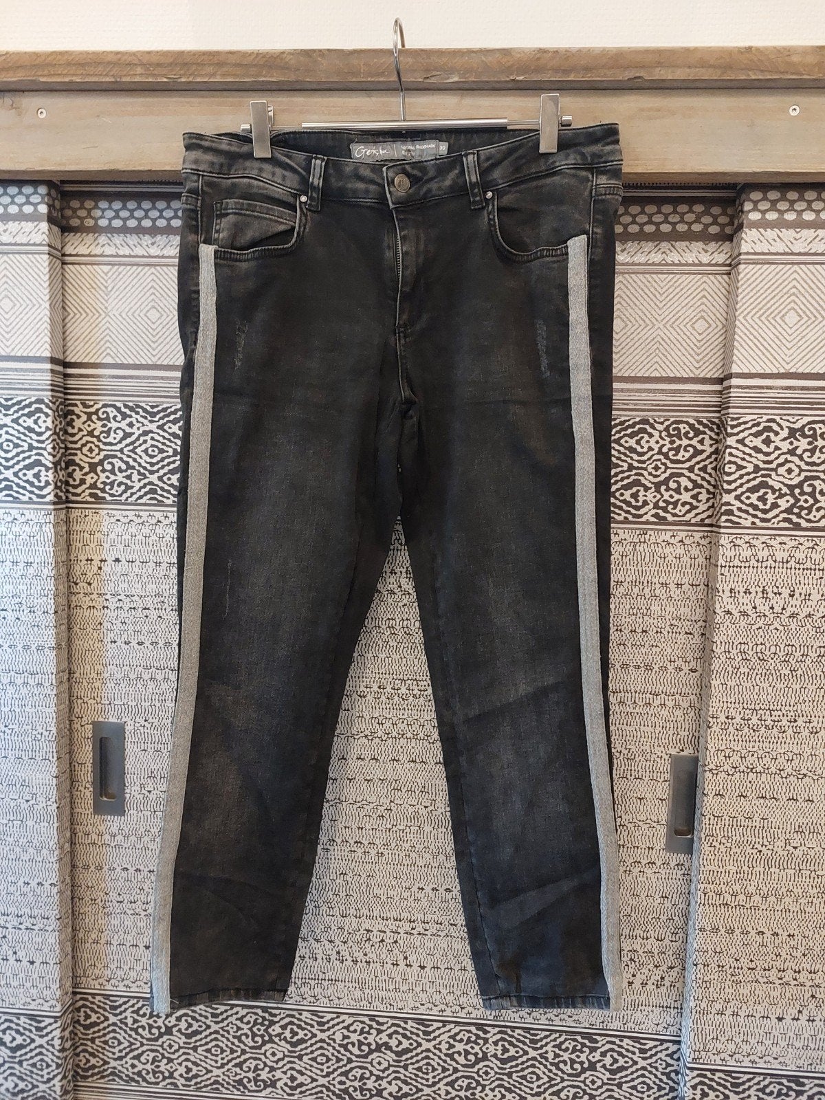 Spijkerbroek Geisha 33, Kleding | Dames, Geisha, Zwart, Ophalen of Verzenden, Zo goed als nieuw