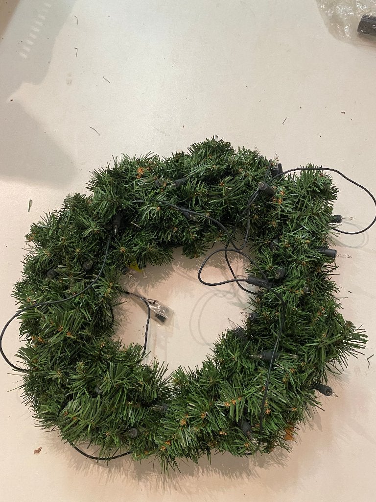 Kerstkrans met verlichting, Niet bekend, Niet bekend, Nieuw, Ophalen of Verzenden