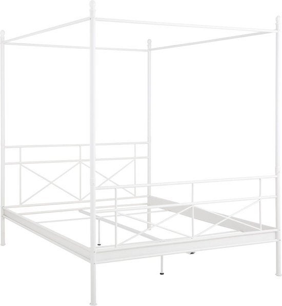 Hemelbed + lattebodem 140x200, Ophalen, Hoogslaper, Tweepersoons, 140 cm