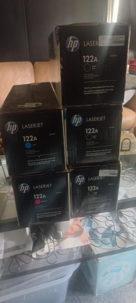 Nieuw HP 122A zwart 3x roze 1x en 3 blauw Original, Ophalen of Verzenden, Nieuw, HP