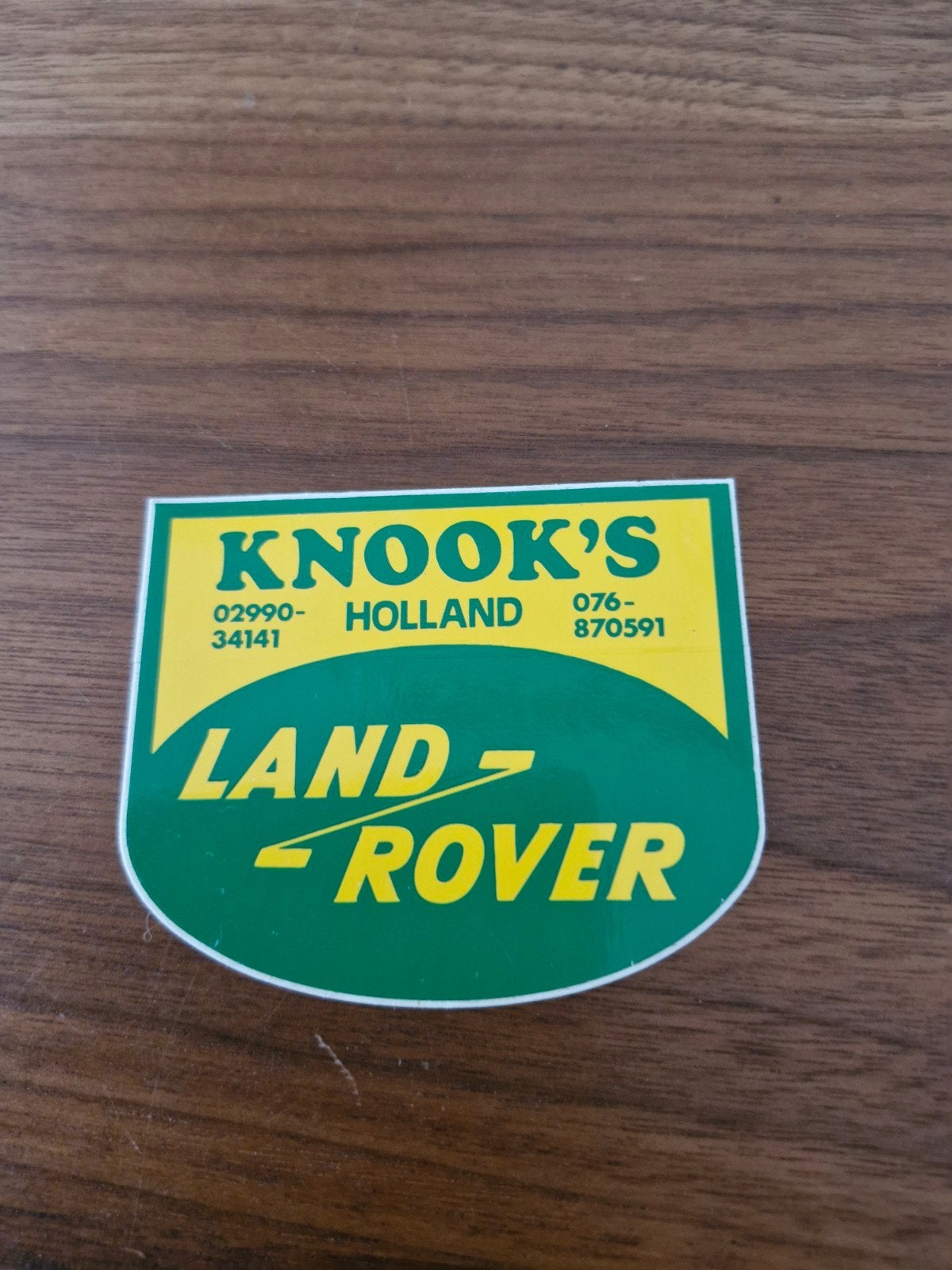 116 Vintage Land Rover Knoook's Holland Sticker