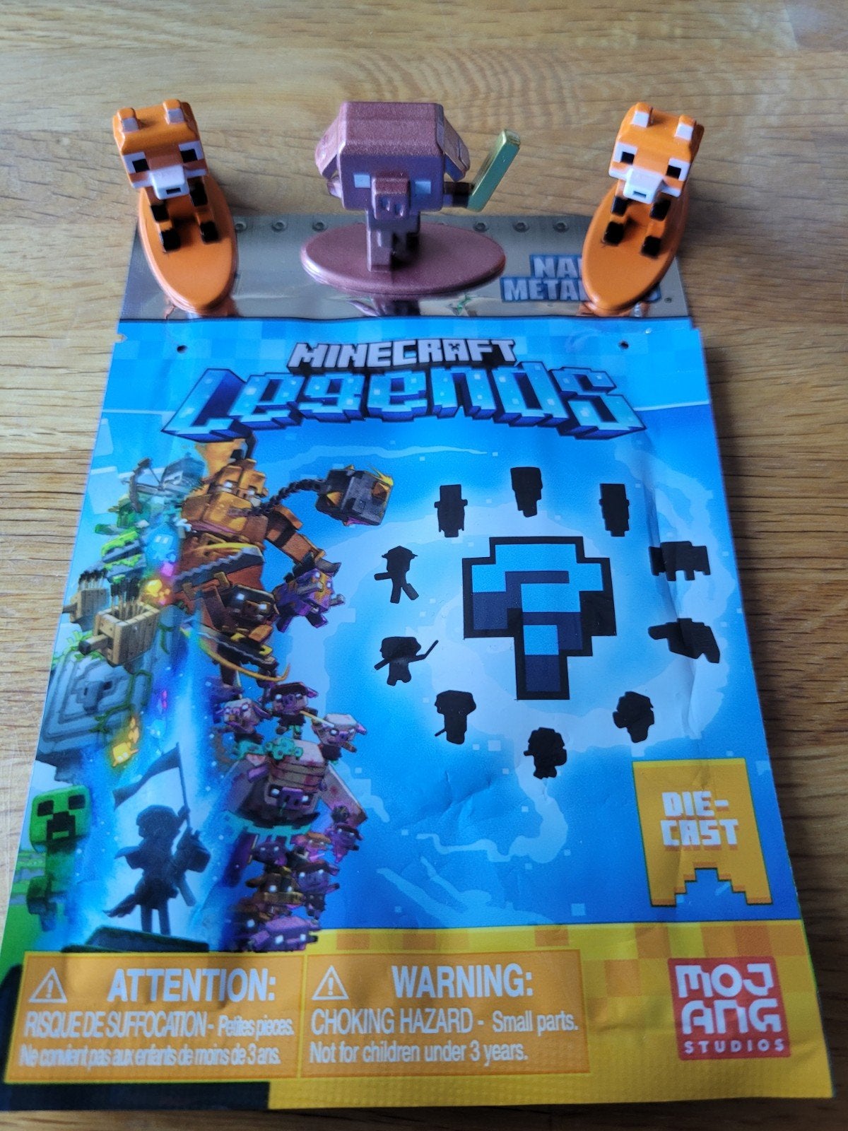 Minecraft legends metalen figuren, Ophalen, Zo goed als nieuw