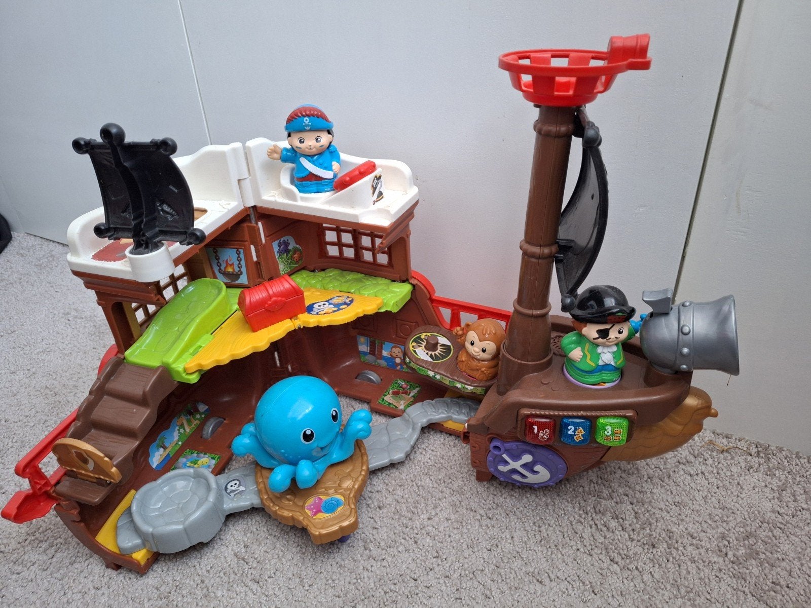 VTech Toet Toet Auto's Piratenschip met accessoires, Ophalen, Gebruikt, Jongen of Meisje