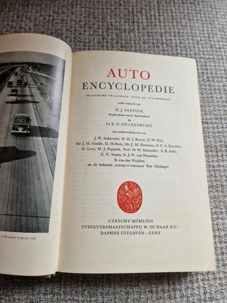 Auto Encyclopedie - Praktische vraagbaak automobilist, Ophalen of Verzenden, Gelezen, Algemeen, H.J. Peppink en Ir B.D. Swanenburg