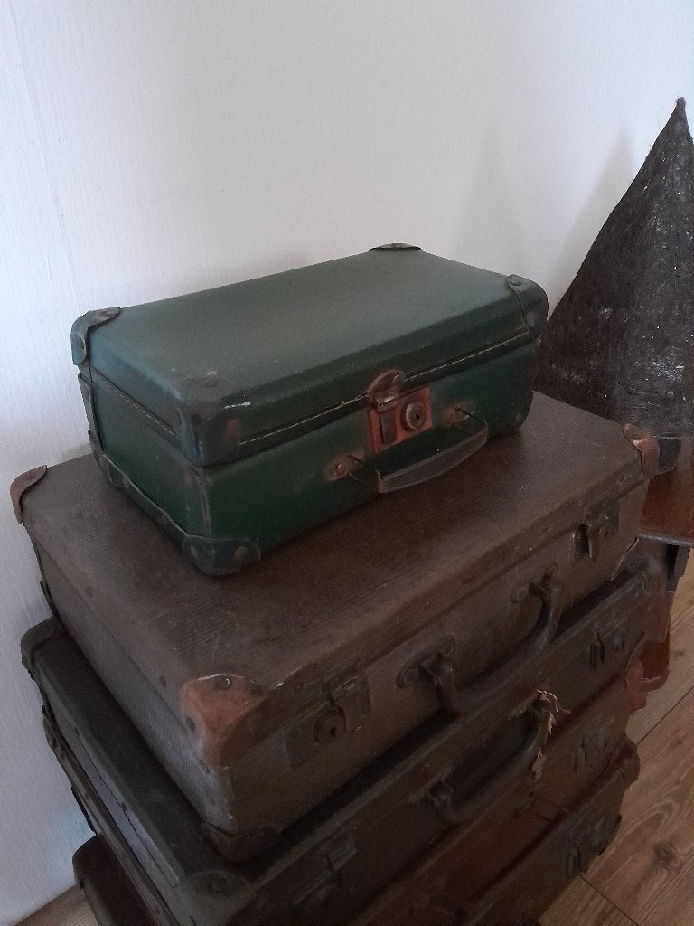 ~ Oude Groene Koffer, Ophalen of Verzenden