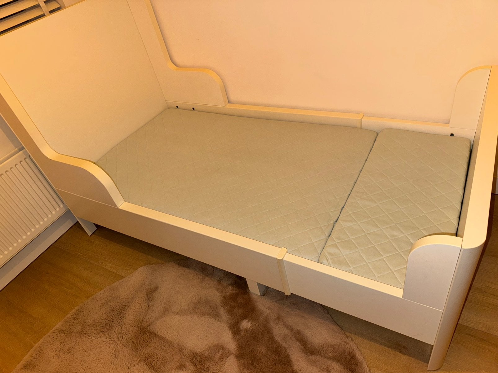 Ikea meegroei bed incl. matras, Ophalen, 70 tot 85 cm, Zo goed als nieuw, Matras