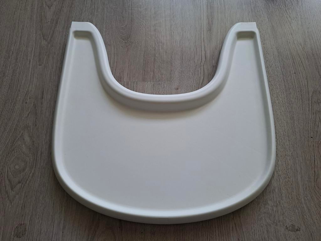 Stokke tray/ tafelblad tripp trapp kinderstoel | wit, Ophalen of Verzenden, Zo goed als nieuw, Meegroeistoel