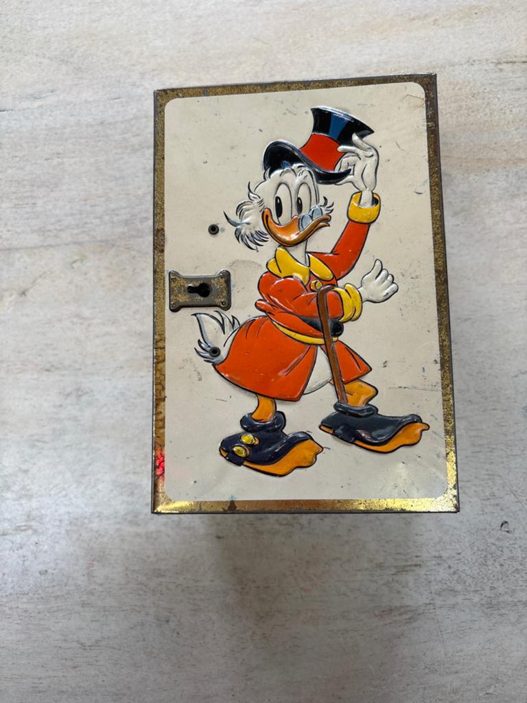 Vintage Disney spaarpot jaren ’60 retro, Verzamelen, Spaarpotten, Ophalen of Verzenden, Zo goed als nieuw, Metaal of Blik
