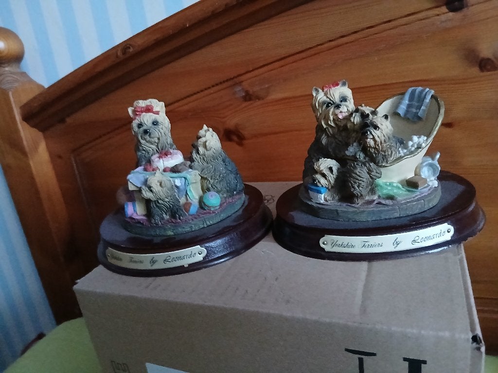 Te koop Yorkshire Terrier beeldjes, Ophalen of Verzenden, Zo goed als nieuw, Dier
