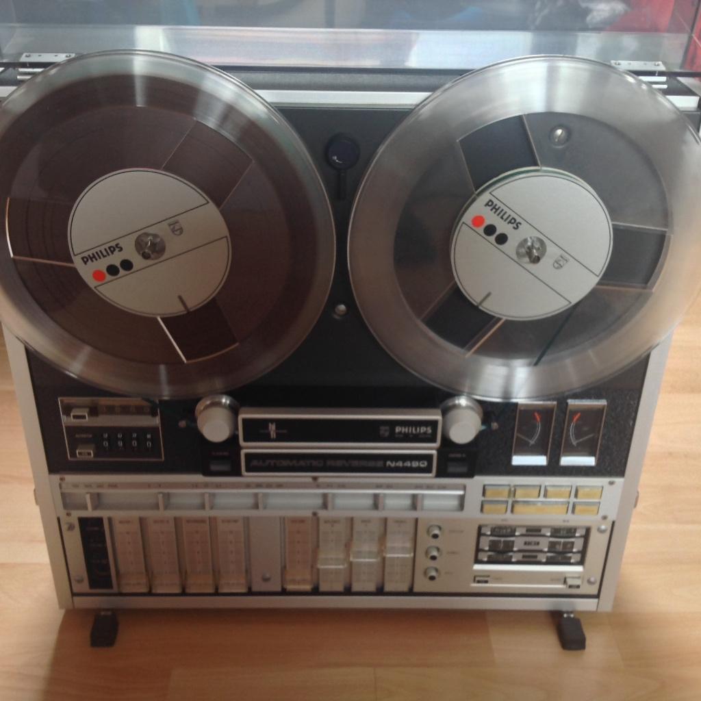 Philips N4450 26cm bandrecorder, Audio, Tv en Foto, Bandrecorders, Ophalen, Bandrecorder, Met banden