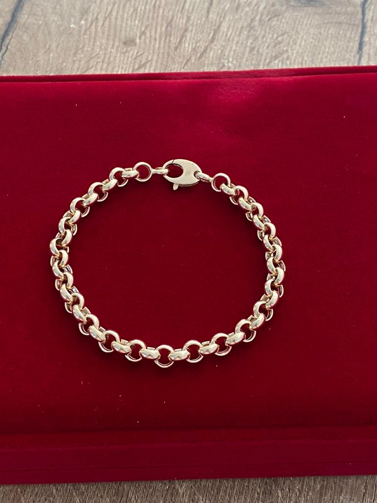 Prachtige 14 karaat (585) geel goud armband Jasseron schakel, -, -, Nieuw, Ophalen of Verzenden