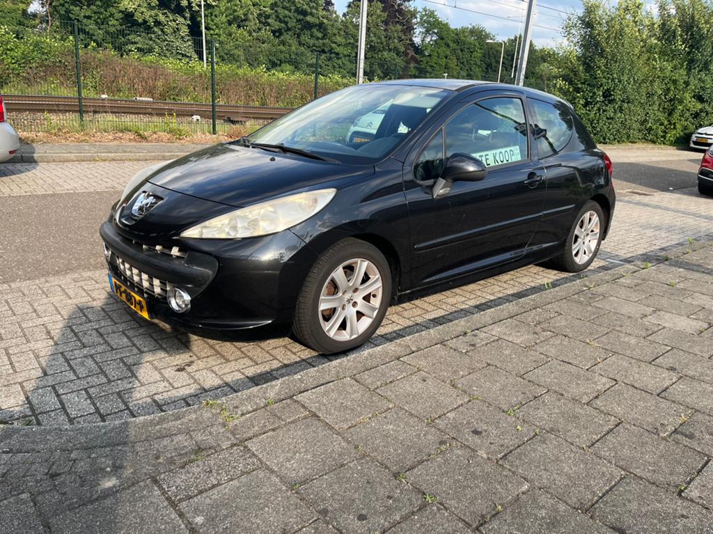 207 3-drs 1.6i 16v XS 120pk 169dkm airco, Auto's, Peugeot, Voorwielaandrijving, Stof, Zwart, 4 cilinders
