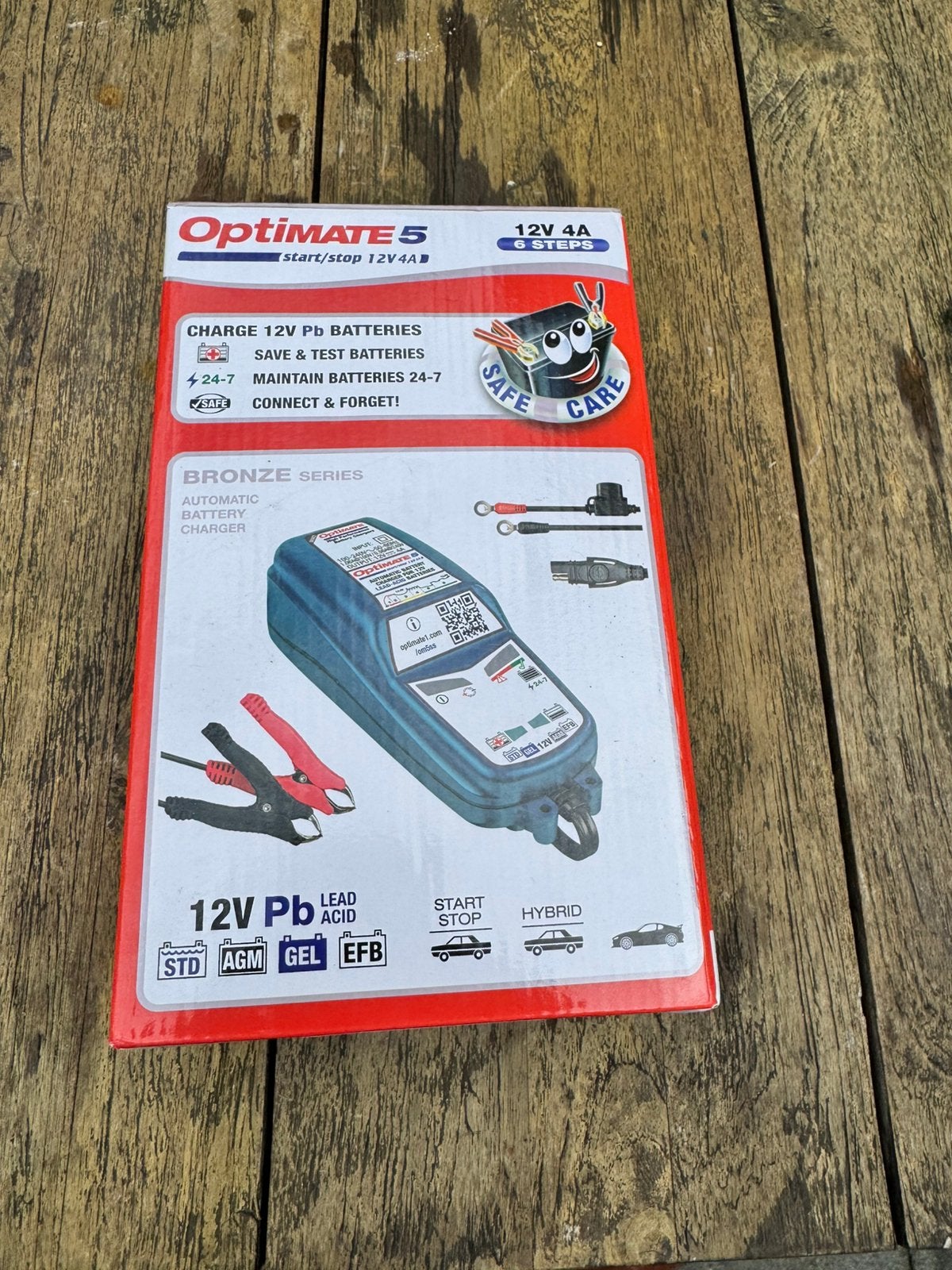 Nieuwe Optimate 5 Start/Stop 12V 4A Acculader - NIEUW, Nieuw, Universele onderdelen
