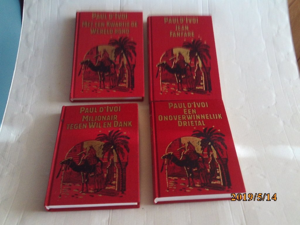 4 boeken van paul d'ivoi, Boeken, Ophalen of Verzenden, Gelezen