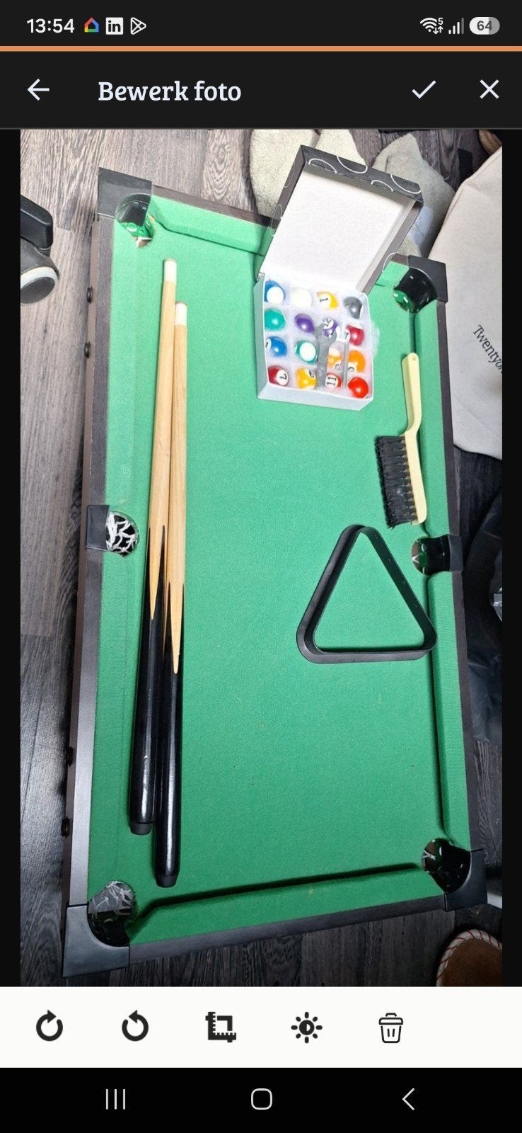 Pooltafel mini, Sport en Fitness, Biljarten en Poolen, Ophalen, Zo goed als nieuw, Pooltafel