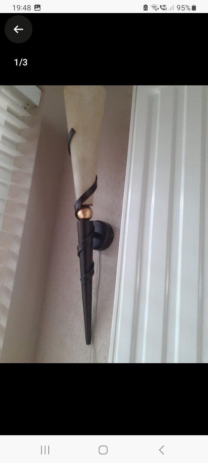 twee wandlampen lampen als nieuw, Ophalen