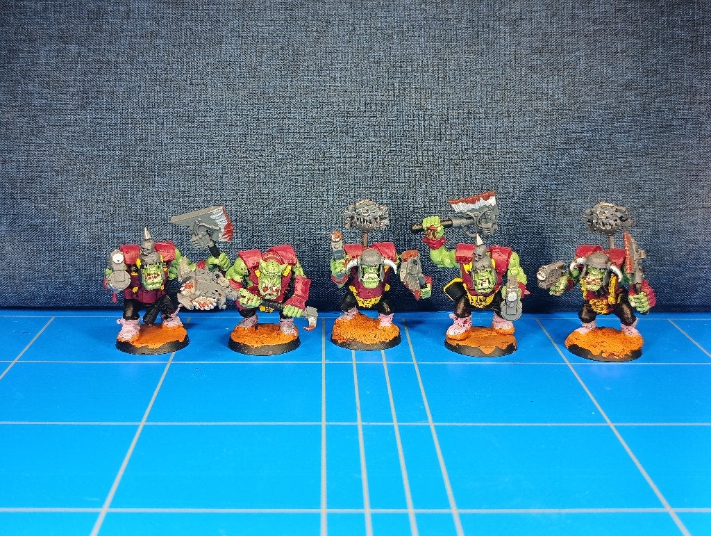 Warhammer 40k Nobz Set 7 Orks, Gebruikt, Warhammer, Ophalen of Verzenden, .