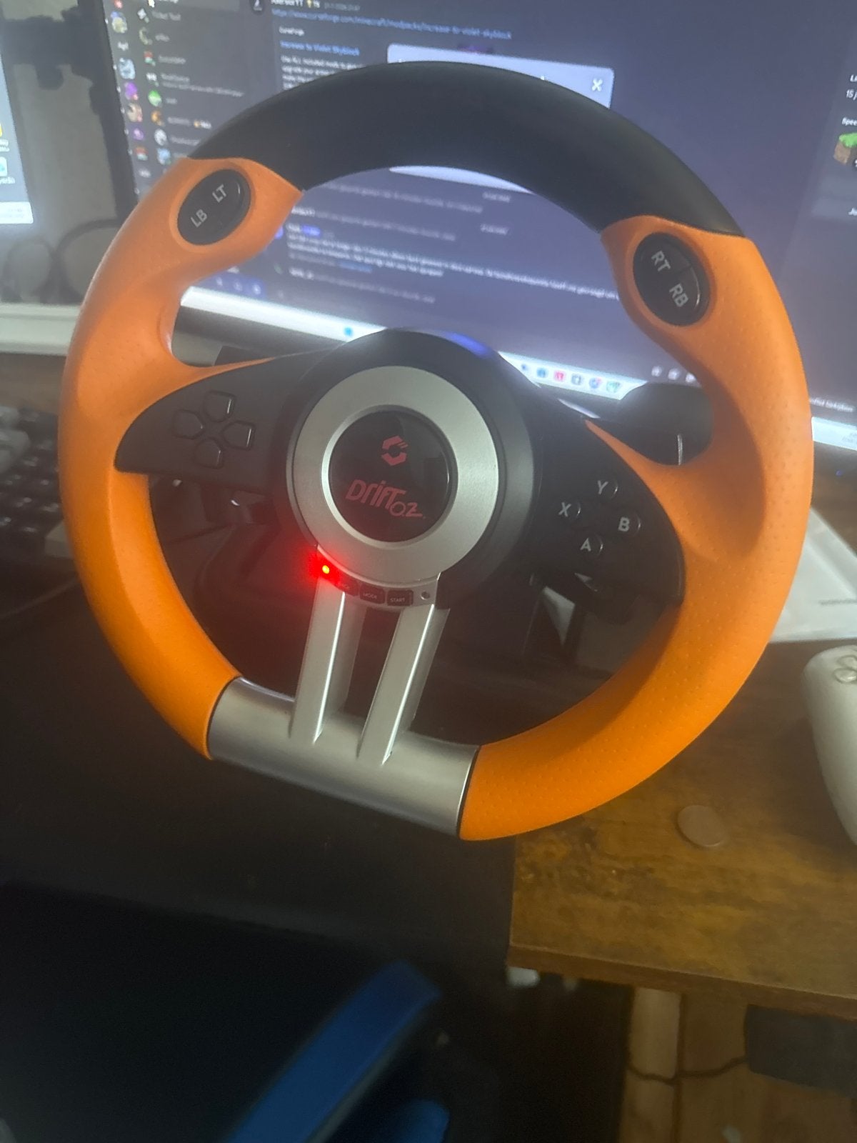Drift O.Z. racestuur met pedalen voor PC/console, Racestuur, Gebruikt, PC, Overige merken