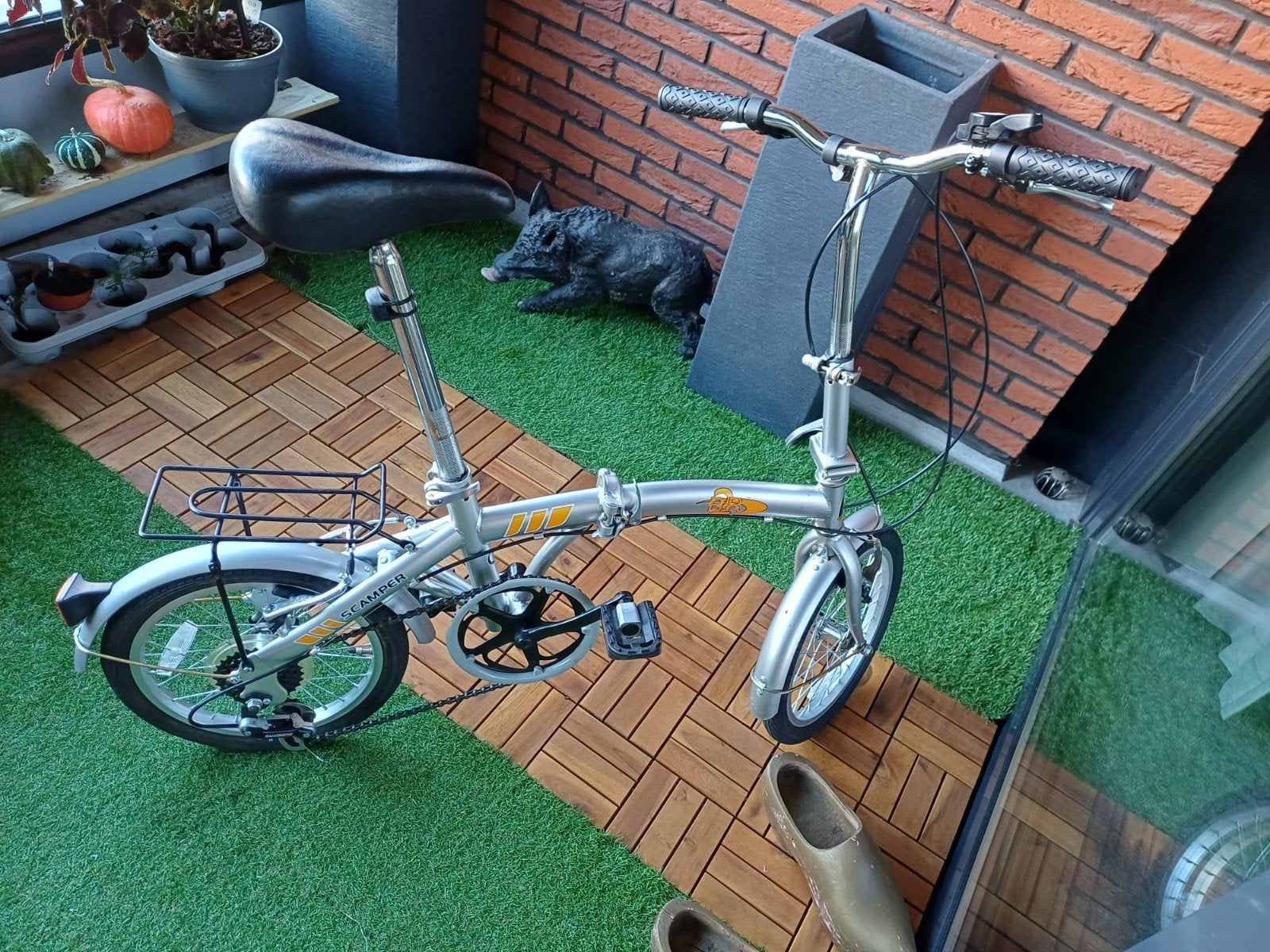 Leuke vouwfiets - Achterband te vervangen, Overige merken, 20 inch of meer, Gebruikt, Ophalen of Verzenden