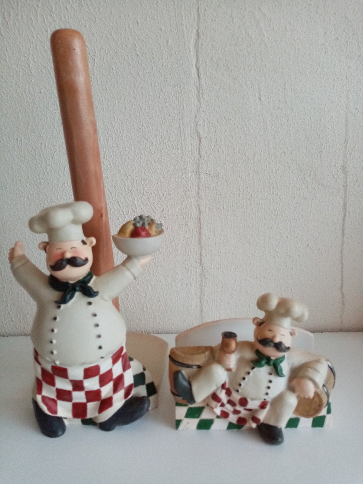 Chef-kok koffievilterzakjes en keukenrol houder, Overige typen, Ophalen of Verzenden, Zo goed als nieuw